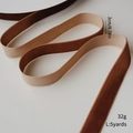 Brown velvet Christmas ribbon 2cm wide 5 yards long for DIY tree decoration and gift wrapping - 2cm Width x 5 Yards Length / Brown