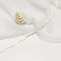 Elegant white mother of pearl clover flower bead for DIY jewelry making and necklaces - 8mm
