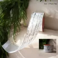 White Christmas ribbon with silver glitter texture for elegant gift wrapping - Silver Foil Stamping Polyester Ribbon 6.3cm*10 Yards