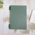 Dark green matte A5 binder cover with a loose-leaf ring mechanism for DIY notebooks - B5-26 Holes / Retro Green (2 Pieces Including Clips)