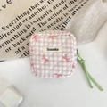 Quilted Plaid with Pink Bowknot