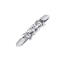 Silver vintage metal cardigan clip with hollow floral and leaf pattern design - Three Plum Blossoms / Silver