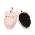 Pink gradient unicorn hairbrush with silver horn and cute eyelash design for women - Unicorn / Phantom Pink
