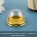 Golden round blister packaging box for 60-80g pastries with 7.1cm outer diameter - 60-80g Round / Gold