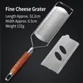 Fine stainless steel cheese grater with rosewood handle and protective cover - Fine Cheese Grater