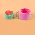 Peony flower basket silicone mold for DIY aroma candles and resin crafts with dimensions - 50-3020 Flower Basket / Pink