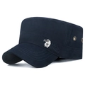 Berretto militare da uomo blu scuro in cotone con ricamo Eagle Spirit Sports - Regolabile / Blu navy
