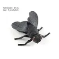 Realistisches Fliegen Insektenmodell Spielzeug mit Flügeln und roten Augen, 9,5x8,5x3cm - Fliege