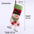 Long Leg Snowman Christmas Sock