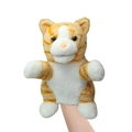 Simpatica marionetta a mano in peluche gatto arancione giocattolo interattivo per bambini - Gatto / 25cm