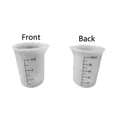 Vaso medidor de silicona de 100ml para resina DIY con escala doble frontal y trasera - Taza graduada de doble cara de 100 ml