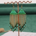 Style 6 Green Retro Tassel Earrings