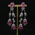 6# Argento-Rosa-Nappa a Fiore (Perno Argento 925)
