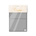 Detail of vintage white checkered nail stickers with thin and flexible texture on packaging - White Retro Plaid (to1157)