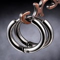 Minimalist silver polished stainless steel hoop earrings with classic hinged clasp design - Silver Mirror Hoop-12mm