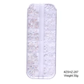 Kit de manicura cristal aurora con mariposas y osos de resina en caja de 12 compartimentos - Conjunto de Perlas Mariposa Aurora (ZSHZ-288)