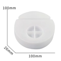 Silikonform für runden Kerzenständer mit Kreuzschlitz und 100mm Durchmesser - D3702-Basis Form