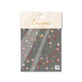 Pegatinas para uñas Tomoni 1060 con rosas coloridas y hojas verdes en fondo blanco - Diseño de Rosa Silvestre (to1060)
