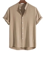Camicia con Collo alla Coreana Cachi (XCS02425052602)