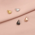 Mini roestvrijstalen pinguïn bedeltjes in goud, zilver, roségoud en zwart metaalglans - Pinguïn (3#) / Zilver