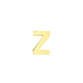 Polished 14K gold plated titanium steel letter Z pendant for DIY jewelry making - Letter Z