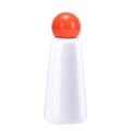 LUND minimalist 304 stainless steel thermal water bottle in white with orange ball lid - 500ml / Orange and White