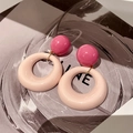 2503233a Pink Large Round (s925 Silver Needle)