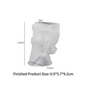 Garland girl portrait silicone mold for DIY flower pots and scented candles crafts - Listening