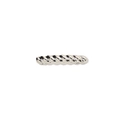 Elegant silver twisted metal hair clip for women featuring a minimalist braided texture - 4#-Silver Twist