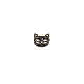 Detail of enamel magic cat charm with four eyes and star motif for DIY jewelry - 1# Magic Four-eyed Star Cat