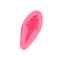 Pink silicone cone ice cream mold for handmade chocolate and fondant cake decorating - Style 3-Swirl Ice Cream / Pink
