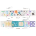 Double-sided monochrome baby cloth book with alphabet and numbers for early education - 1910-5 Letters and Numbers Crib Cloth Book