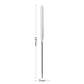 Silver stainless steel makeup spatula 137mm long for mixing and applying foundation - 420 Stainless Steel Small/Foundation Scraper / PP Bag