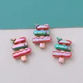 Chroma laser Merry Christmas sign DIY resin accessory for cream glue hair clips 28x22mm - Signpost