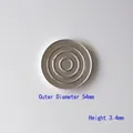 Godet rond en aluminium 54mm pour palettes de fard à paupières et rouge à lèvres DIY - Godet en Aluminium Rond (Diamètre 54mm)