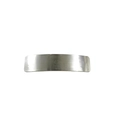 Pince à cheveux rectangulaire minimaliste en métal argenté avec texture brossée fine - Argent Long Rectangulaire Brossé