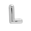 Polished silver letter L bubble pendant charm for DIY bracelet jewelry accessory - Silver Letter-L