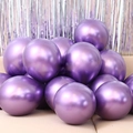 Thickened purple chrome metallic latex balloons for birthday party and room decoration - 12 Inch 2.8g Metallic Purple 50Pcs