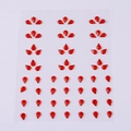 Red teardrop self-adhesive rhinestone stickers for children makeup and facial nail art - MX-013 Red