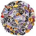 Wasserdichte Halloween Aufkleber Set mit Kürbissen und Fledermäusen für Laptops - 100 Stück Nicht Wiederholende Halloween Aufkleber / 100 Stk./Packung