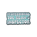 Καρφίτσα σμάλτου Professional Toe Bean Inspector σε μέντα χρώμα με πατούσα γάτας - Επαγγελματίας Επιθεωρητής Πατουσών Στυλ (XZ9707)