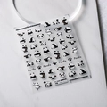 Stickers ongles panda en relief 3D avec divers motifs de pandas mignons TS-2668 - Panda Paresseux - Nouveau Relief (TS-2668)