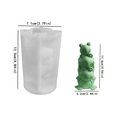 3D stacked frog silicone mold for DIY candles and resin crafts with size measurements - 3-Stack Frog