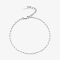 Elegant 925 sterling silver mini square block bracelet with lobster clasp and S925 tag - Plain Silver Bracelet