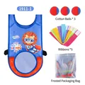 Set de jeu sportif enfant gilet bleu avec lion, balles en coton et rubans adhésifs - Style Lion Bleu