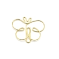 Creative butterfly shaped metal paperclip in elegant gold finish for stationery - Gold