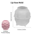 Lippenreliëf vaas siliconen mal met 3D-mondpatroon voor DIY-geurkaarsen en decoratie - Multi-gezicht Lippen