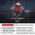 Snowman Christmas static window sticker with size chart from small to oversize dimensions - Small / P-SD482 (Snowman)