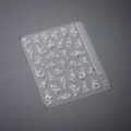 Pegatinas de uñas 5D TL-015 blancas con relieve barroco y detalles de perlas - Filigrana Blanca Retro Con Perla (TL-015)