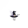Spilla in smalto a cappello da mago per Halloween, distintivo in metallo 26x22mm per maglie - Cappello da mago con nastro viola